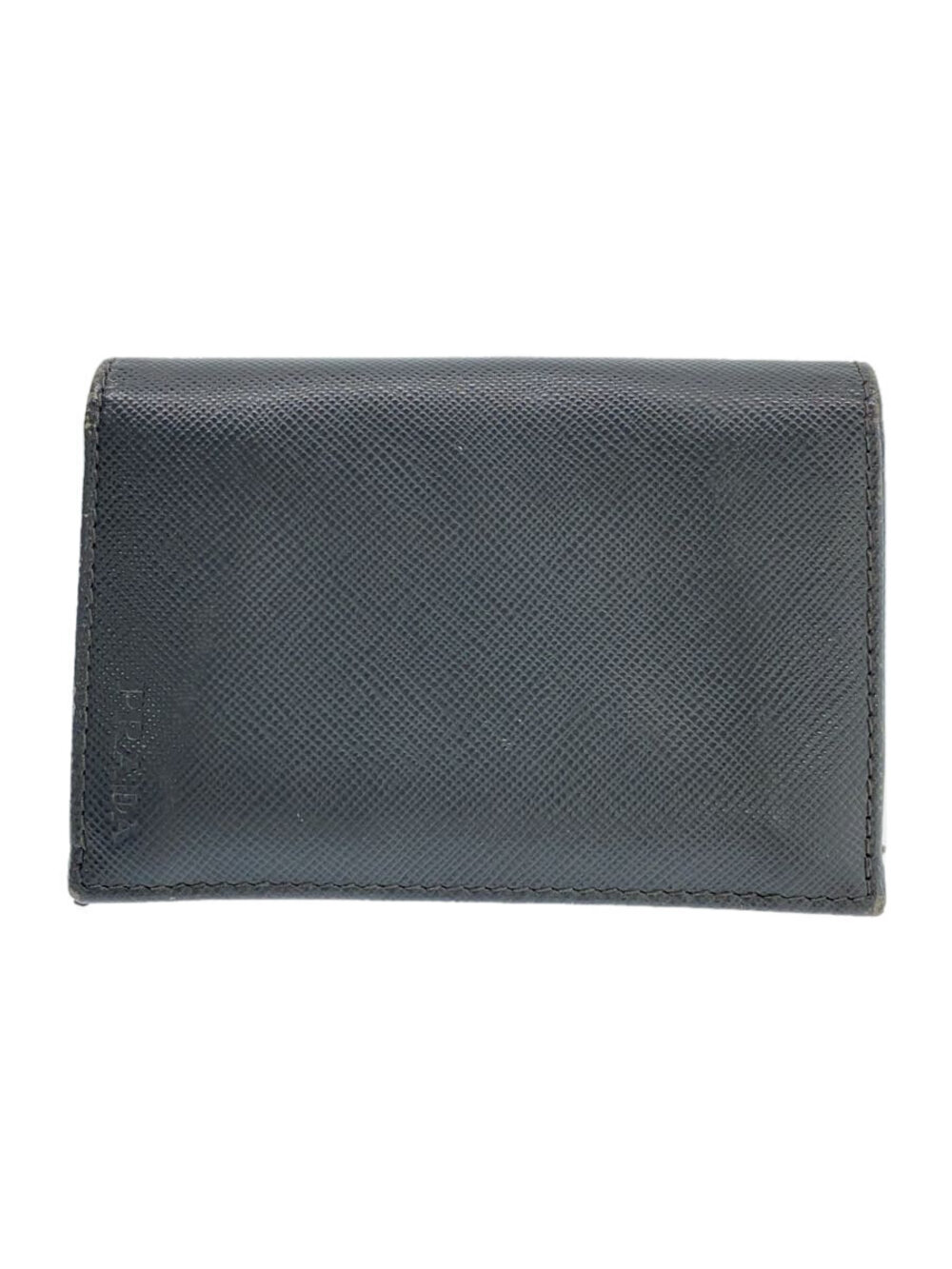 Prada Card Case Wallet Gray